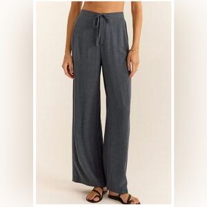 Z Supply Charcoal Wide Leg Pants